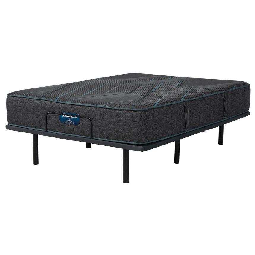 Level Two Hybrid Medium-Firm Queen Mattress w/Baselogic Silver Powered Base by Serta and Beautyrest