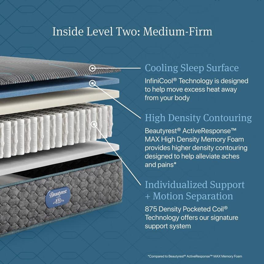 Level Two Hybrid Medium-Firm Twin XL Mattress by Beautyrest  alternate image, 3 of 7 images.