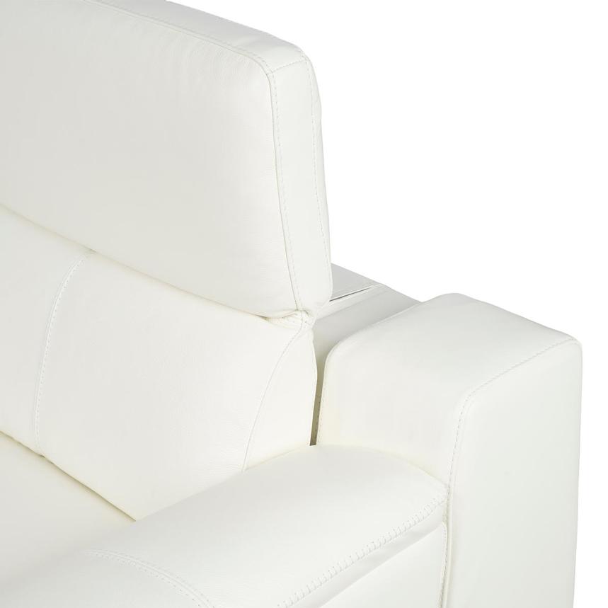 Davis 2.0 White Leather Power Reclining Sectional with 4PCS/2PWR  alternate image, 7 of 10 images.