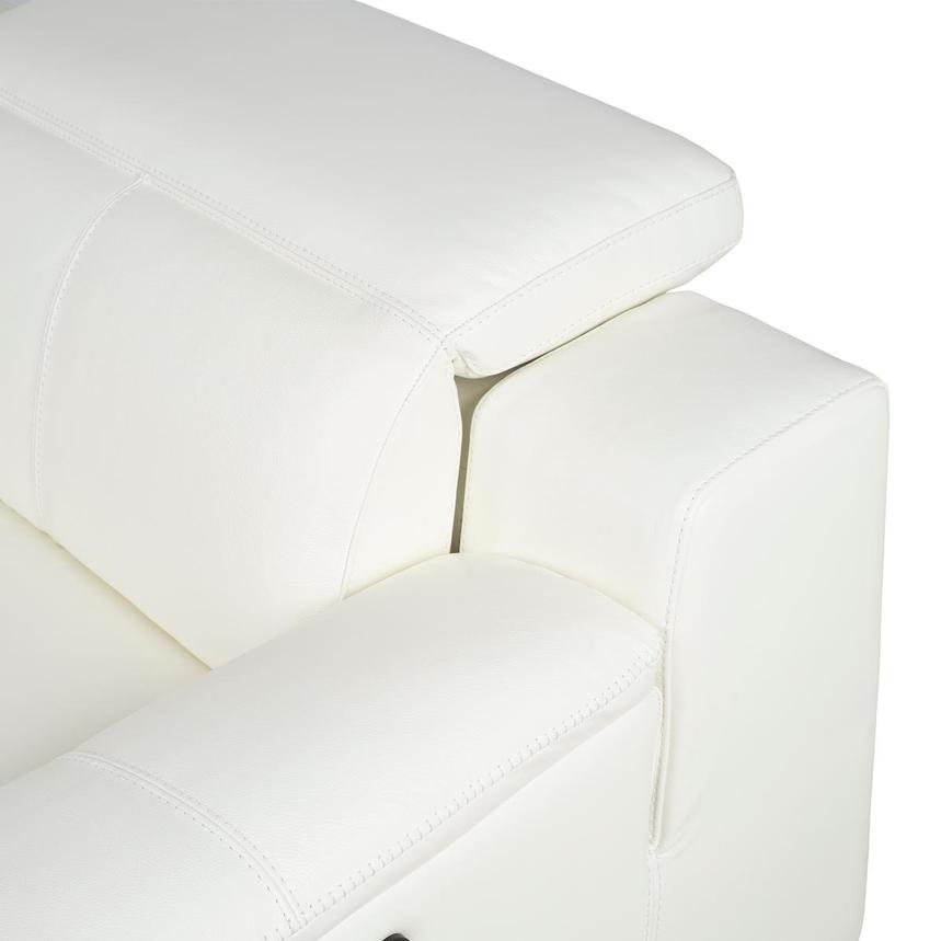 Davis 2.0 White Leather Power Reclining Sectional with 4PCS/2PWR  alternate image, 6 of 10 images.