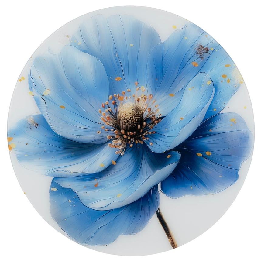 Azure Blossom Acrylic Wall Art  main image, 1 of 5 images.