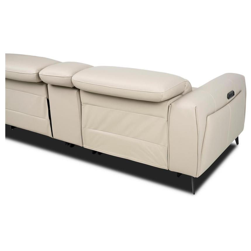 Luke 2.0 Taupe Home Theater Leather Seating with 5PCS/2PWR alternate image, 4 of 10 images.