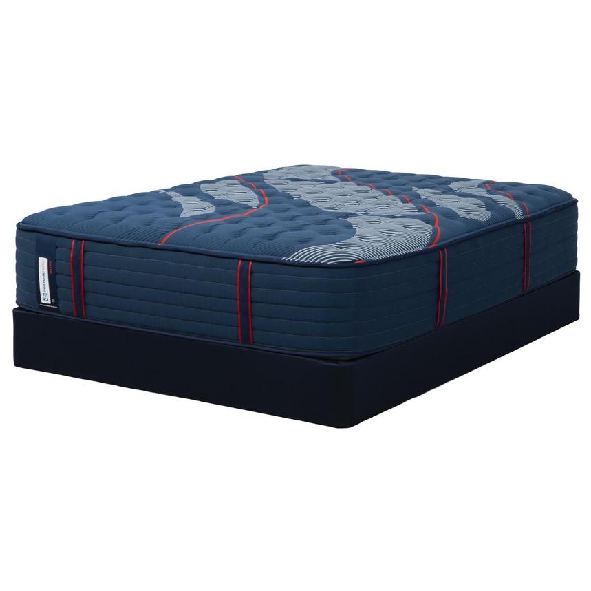 Elite Brenham II Medium Queen Mattress w/Regular Foundation by Sealy Posturepedic  main image, 1 of 4 images.