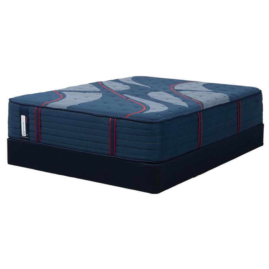 Elite Brenham II Firm Queen Mattress w/Regular Foundation by Sealy Posturepedic main image, 1 of 4 images.