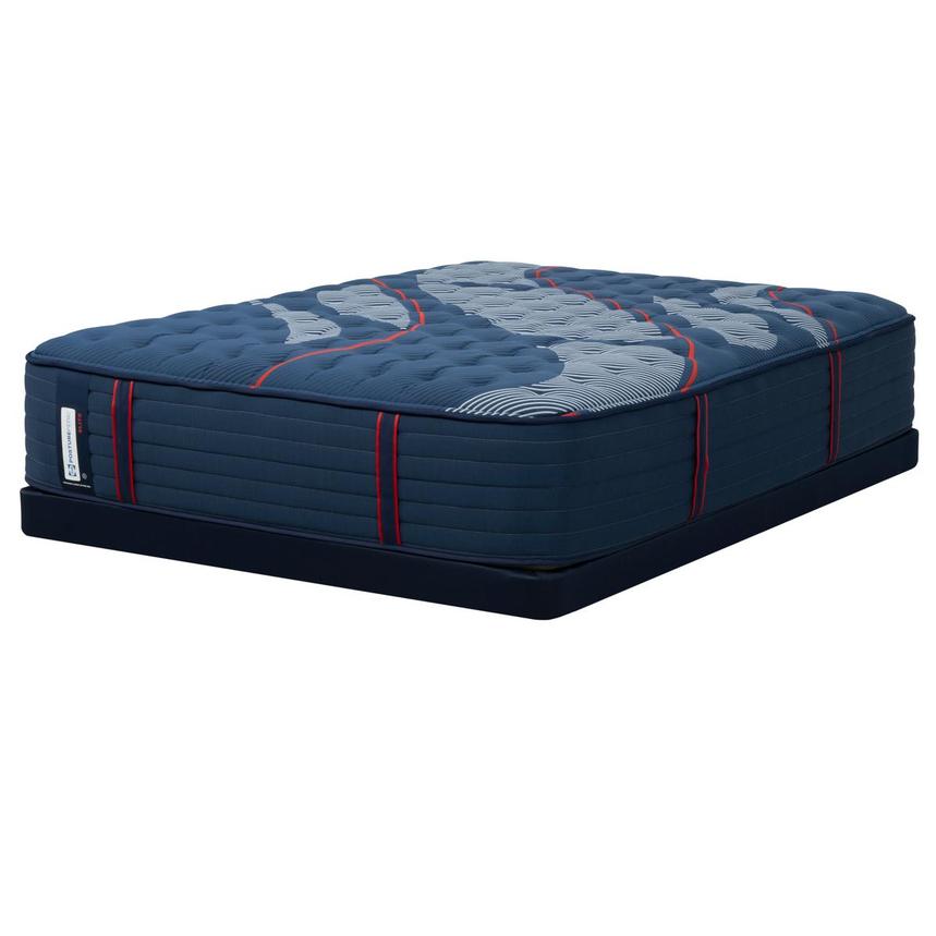 Elite Brenham II Medium Queen Mattress w/Low Foundation by Sealy Posturepedic main image, 1 of 4 images.