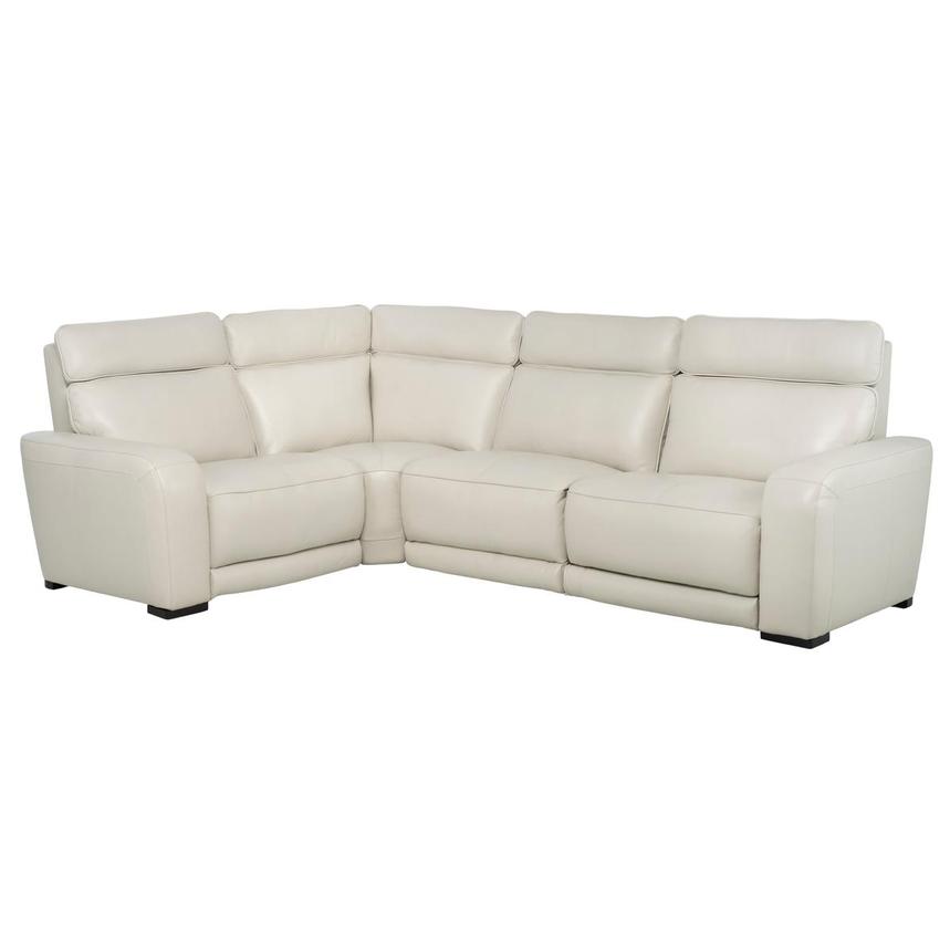 Rumba Leather Power Reclining Sectional with 4PCS/2PWR  main image, 1 of 12 images.