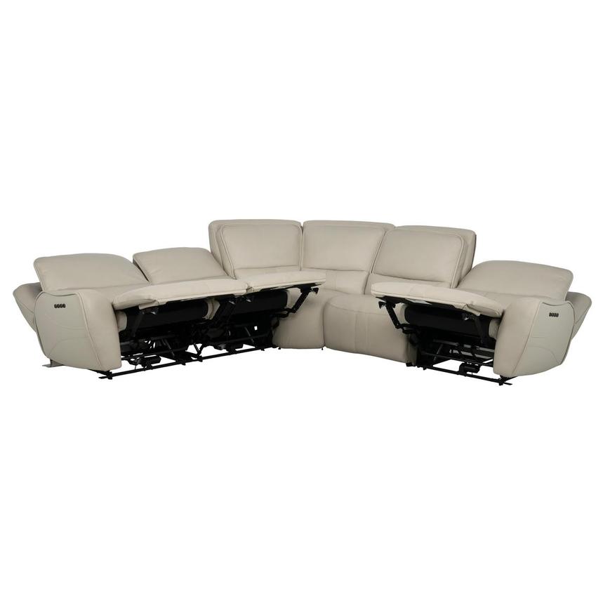 Tango Leather Power Reclining Sectional with 5PCS/3PWR  alternate image, 3 of 9 images.