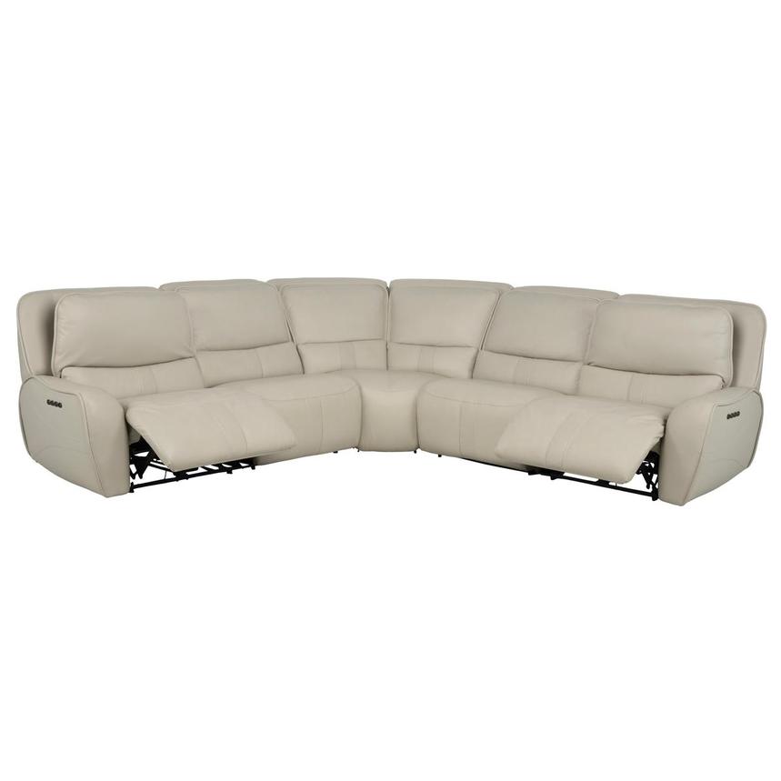 Tango Leather Power Reclining Sectional with 5PCS/2PWR alternate image, 2 of 9 images.