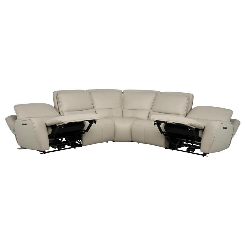 Tango Leather Power Reclining Sectional with 5PCS/2PWR alternate image, 4 of 10 images.