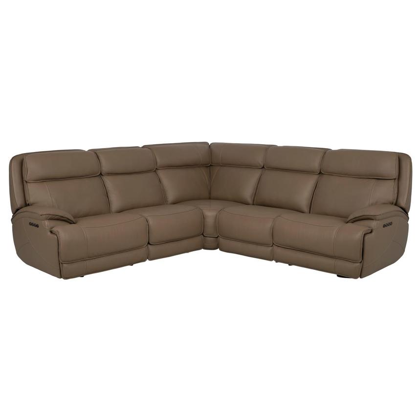 Mambo Leather Power Reclining Sectional with 5PCS/3PWR main image, 1 of 8 images.