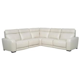 Rumba Leather Power Reclining Sectional with 5PCS/3PWR