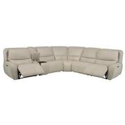 Tango Leather Power Reclining Sectional with 6PCS/2PWR  alternate image, 2 of 15 images.