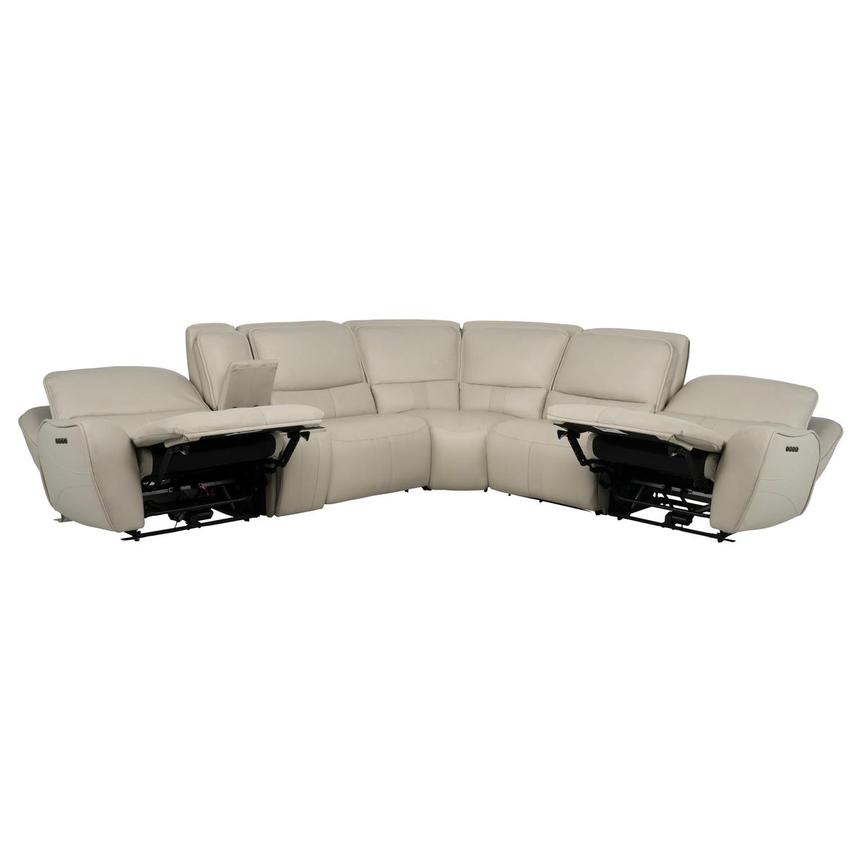 Tango Leather Power Reclining Sectional with 6PCS/2PWR alternate image, 4 of 16 images.