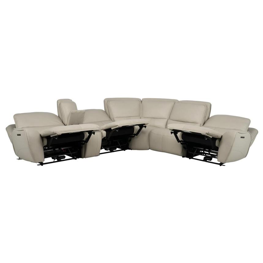 Tango Leather Power Reclining Sectional with 6PCS/3PWR  alternate image, 4 of 16 images.
