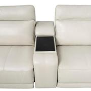 Rumba Leather Power Reclining Sectional with 6PCS/3PWR  alternate image, 6 of 16 images.