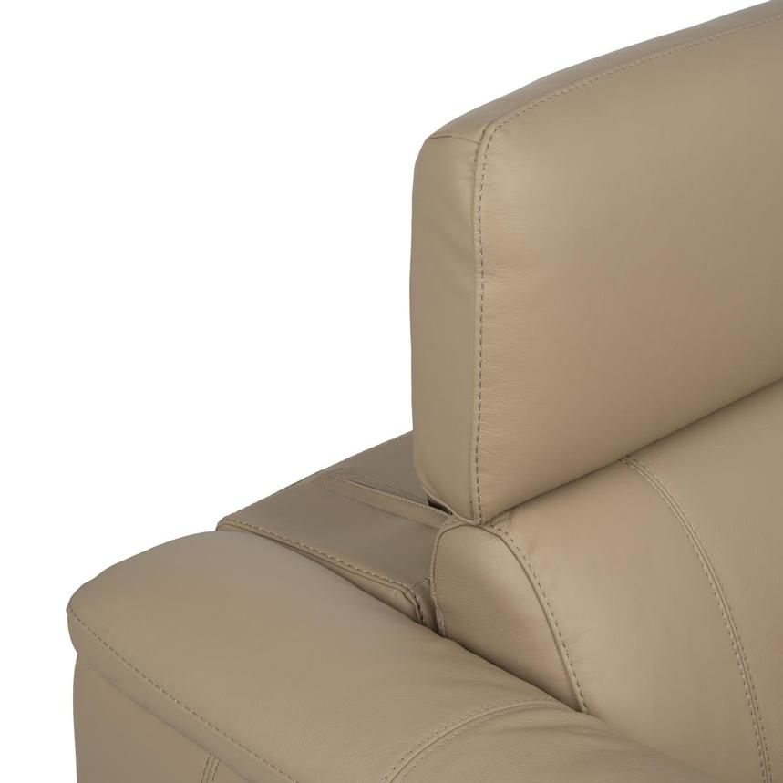 Cordova Dark Cream Leather Power Reclining Sectional with 6PCS/3PWR alternate image, 7 of 10 images.