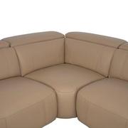 Cordova Dark Cream Leather Power Reclining Sectional with 7PCS/3PWR  alternate image, 5 of 13 images.
