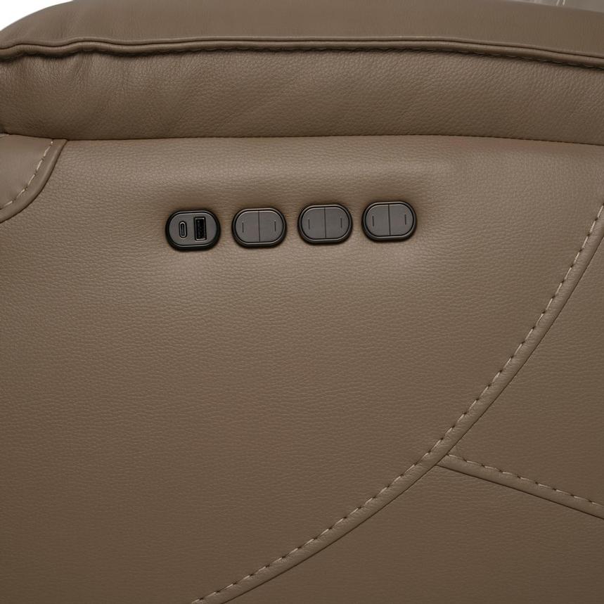 Mambo Leather Power Reclining Sectional with 5PCS/3PWR  alternate image, 8 of 8 images.