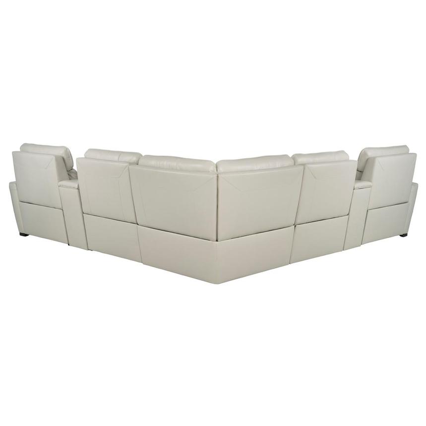 Rumba Leather Power Reclining Sectional with 7PCS/3PWR alternate image, 4 of 18 images.