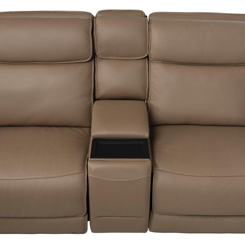 Mambo Leather Power Reclining Sectional with 7PCS/3PWR alternate image, 6 of 12 images.