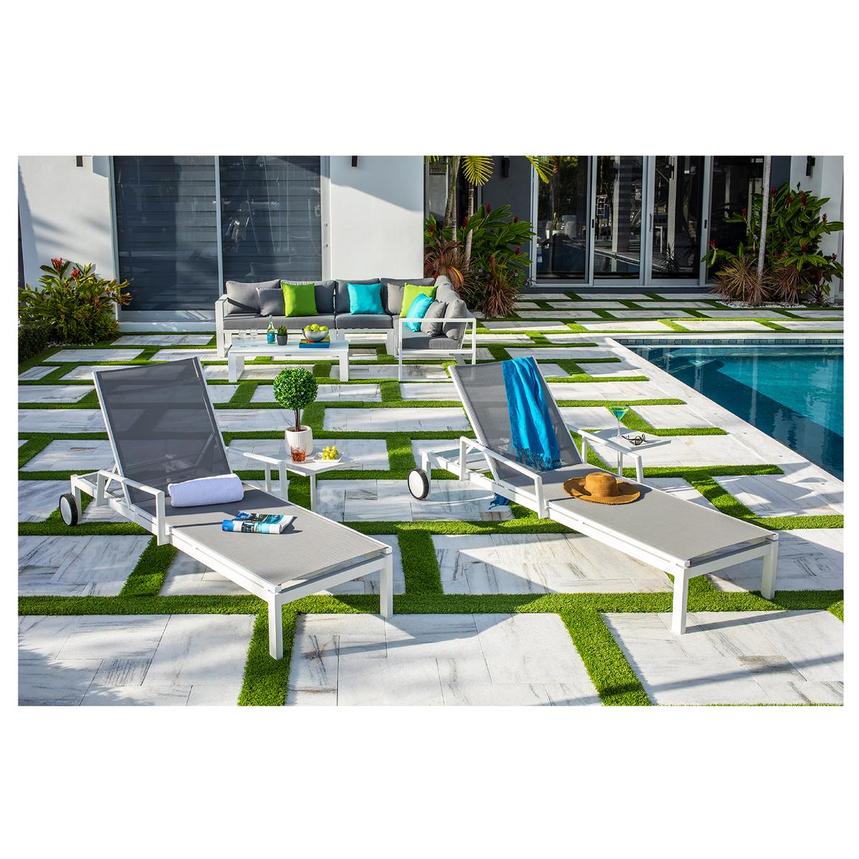 Mykonos Gray Chaise Lounge  alternate image, 2 of 8 images.