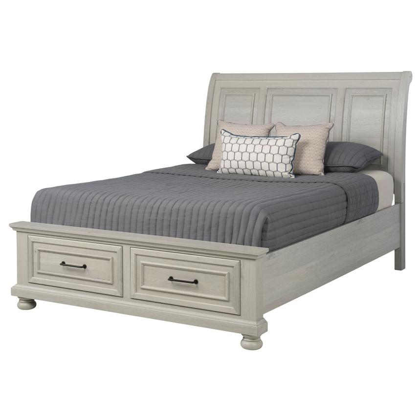 Lenox Grey Full Storage Bed main image, 1 of 9 images.