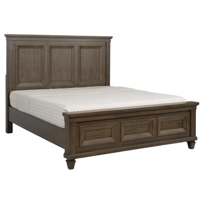 Marisol Brown King Panel Bed  alternate image, 3 of 7 images.