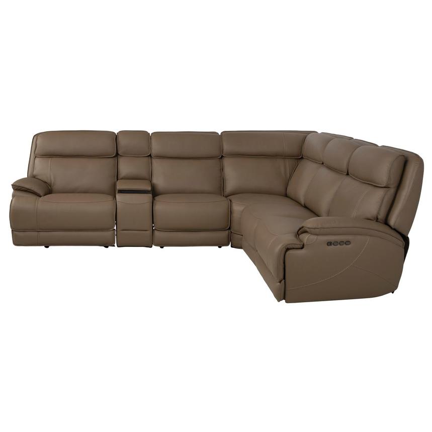 Mambo Leather Power Reclining Sectional with 6PCS/2PWR  alternate image, 3 of 12 images.