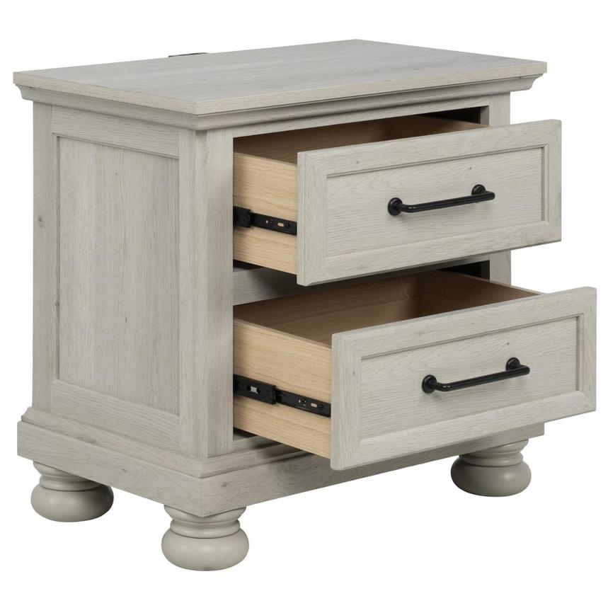 Arcadia Gray Nightstand  alternate image, 3 of 10 images.