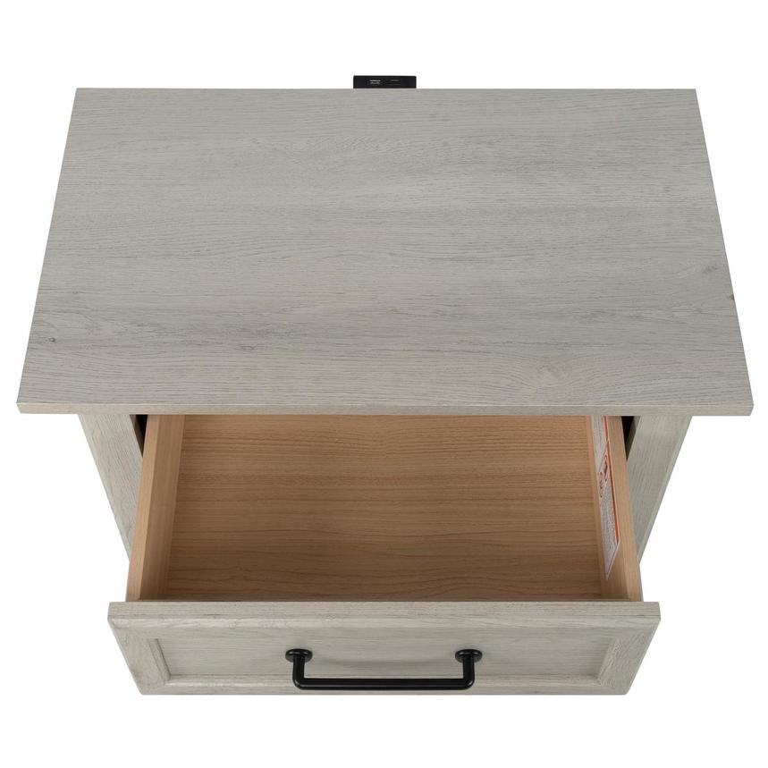 Lenox Grey Nightstand  alternate image, 6 of 10 images.