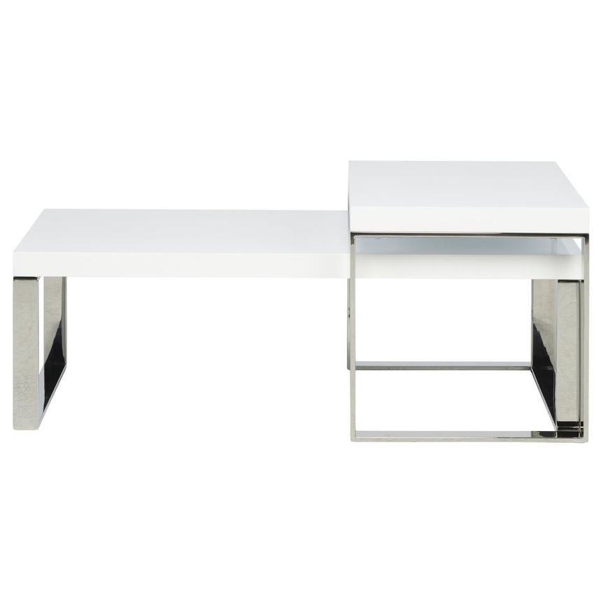 Pokhara White Nesting Tables Set of 2  main image, 1 of 2 images.