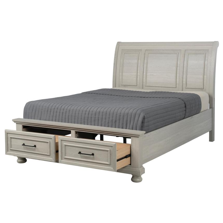 Lenox Grey Queen Storage Bed alternate image, 2 of 9 images.