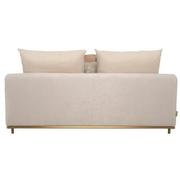 Hanna Beige Armless Loveseat  alternate image, 5 of 10 images.