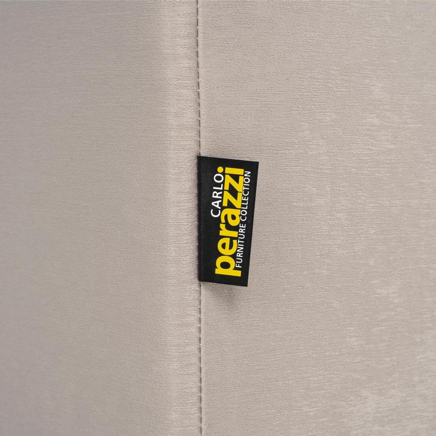 Hanna Beige Armless Loveseat  alternate image, 10 of 10 images.