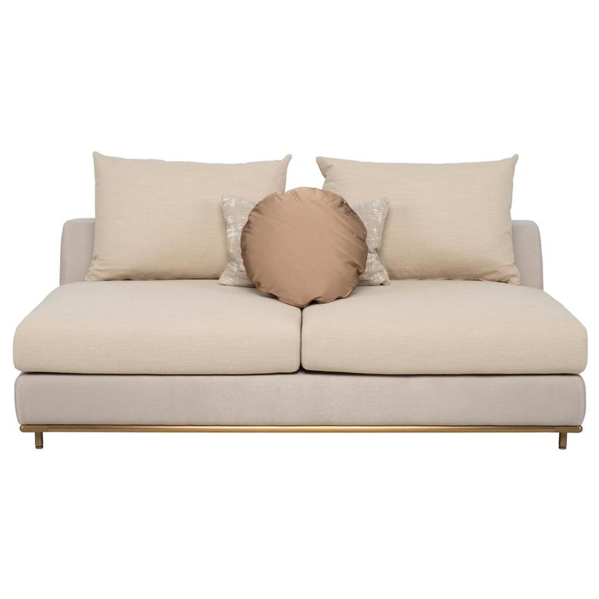 Hanna Beige Armless Loveseat alternate image, 3 of 10 images.