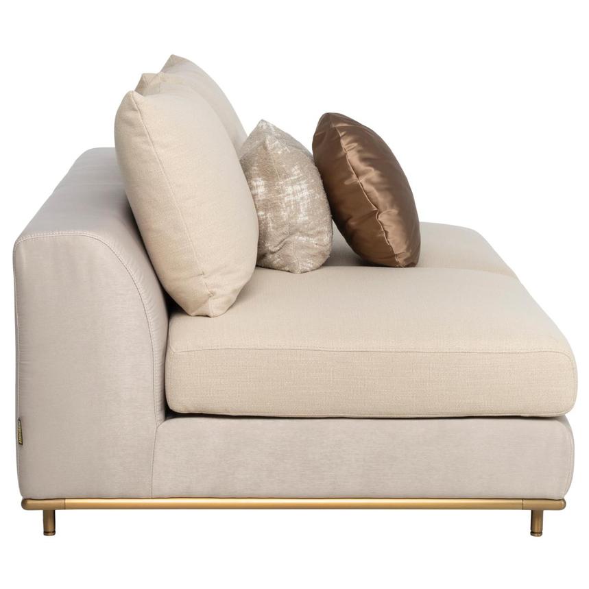 Hanna Beige Armless Loveseat alternate image, 4 of 10 images.