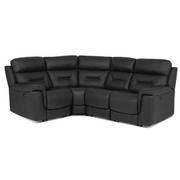 Palmer Dark Gray Leather Power Reclining Sectional with 4PCS/2PWR  main image, 1 of 9 images.
