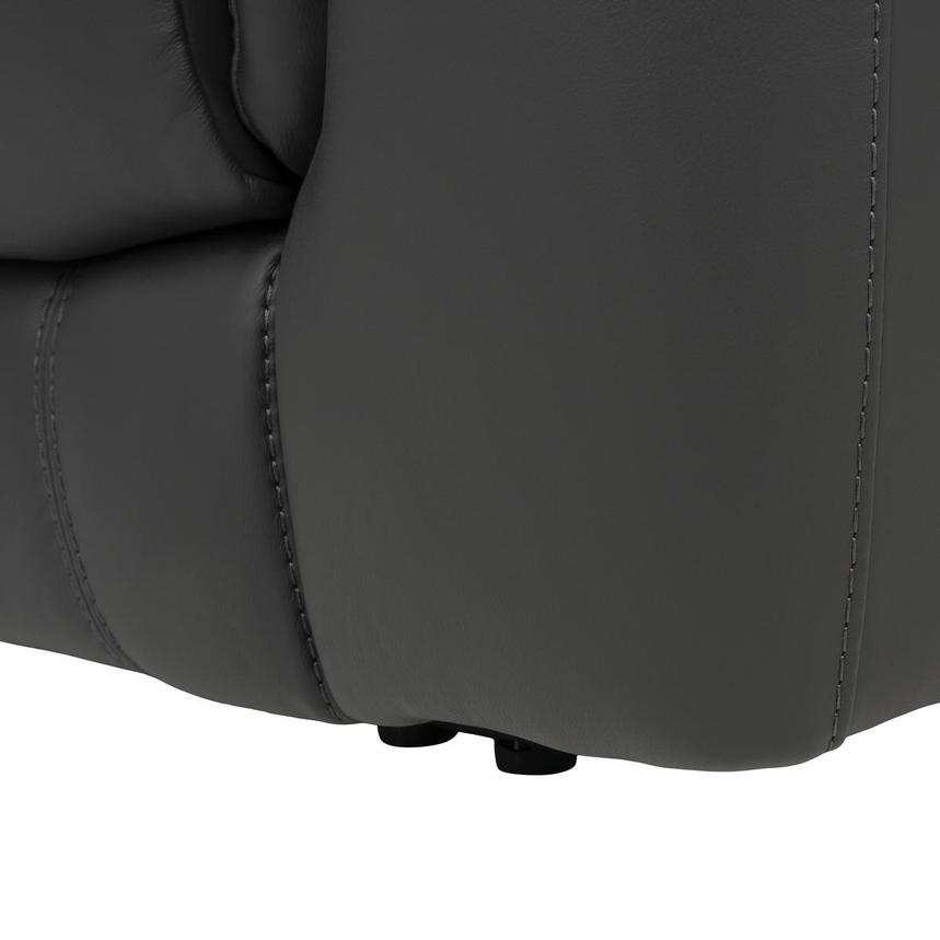 Palmer Dark Gray Home Theater Leather Seating with 5PCS/3PWR  alternate image, 8 of 9 images.