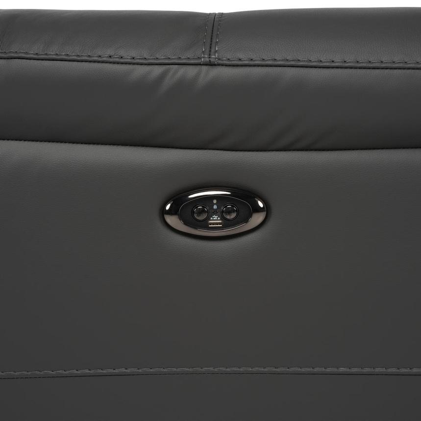 Palmer Dark Gray Leather Power Reclining Sectional with 7PCS/3PWR alternate image, 11 of 11 images.