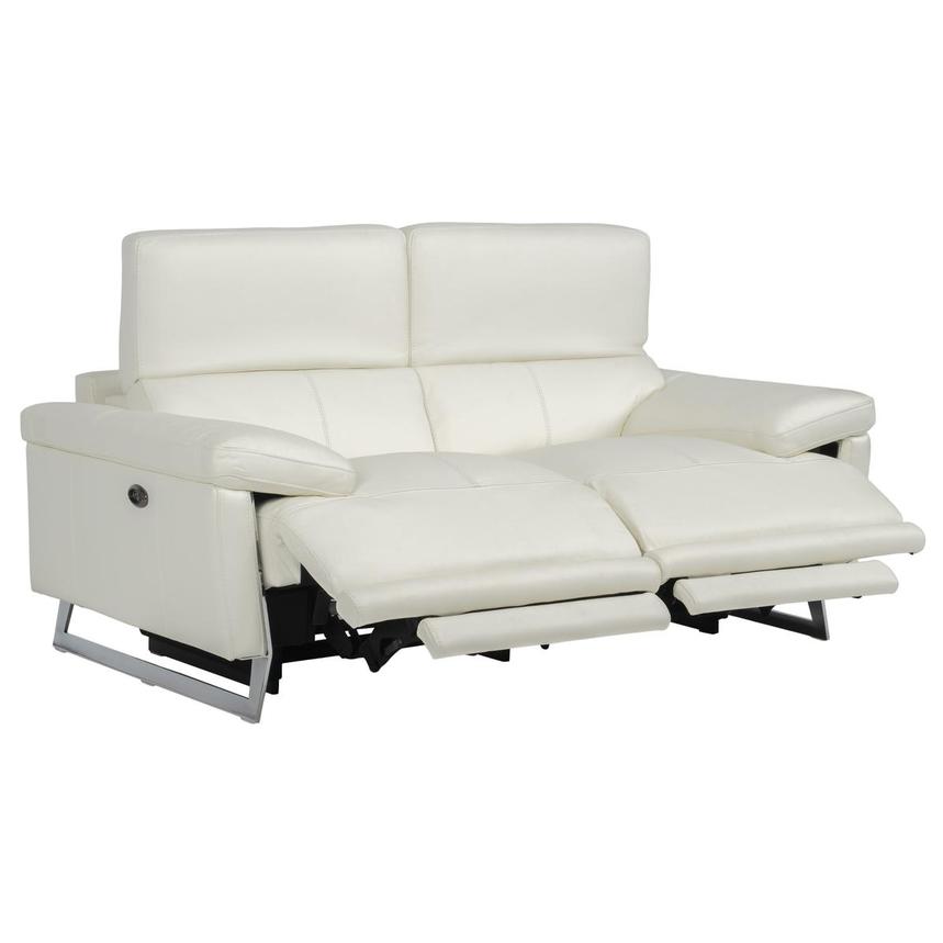 Gabriel White Power Reclining Loveseat  alternate image, 3 of 9 images.