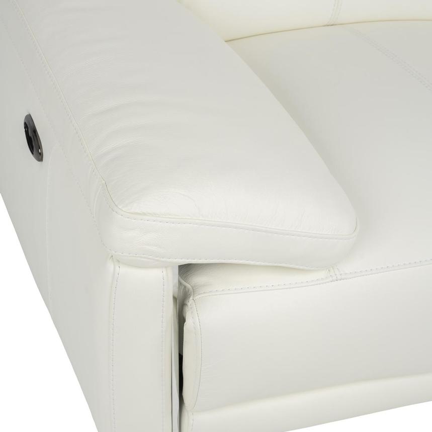 Gabriel White Power Reclining Loveseat  alternate image, 8 of 9 images.