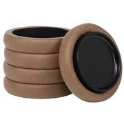 Milo Brown Ottoman w/Storage & Tray  alternate image, 5 of 8 images.