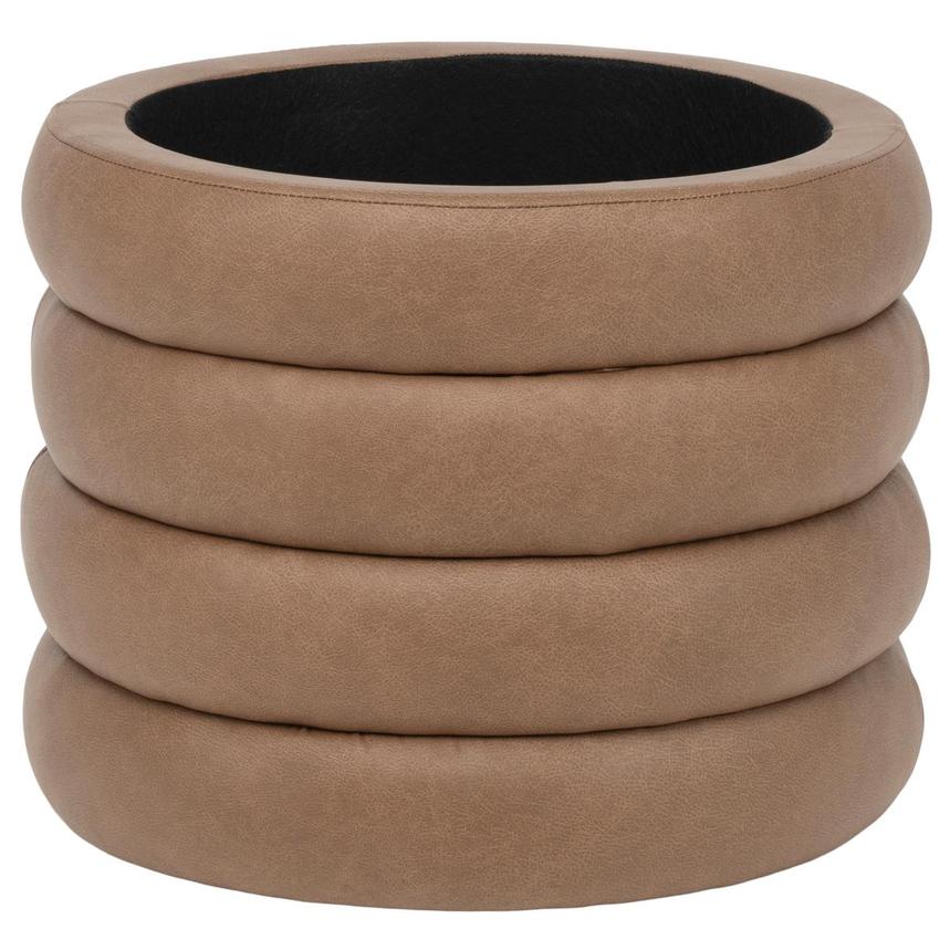 Milo Brown Ottoman w/Storage & Tray  alternate image, 3 of 8 images.