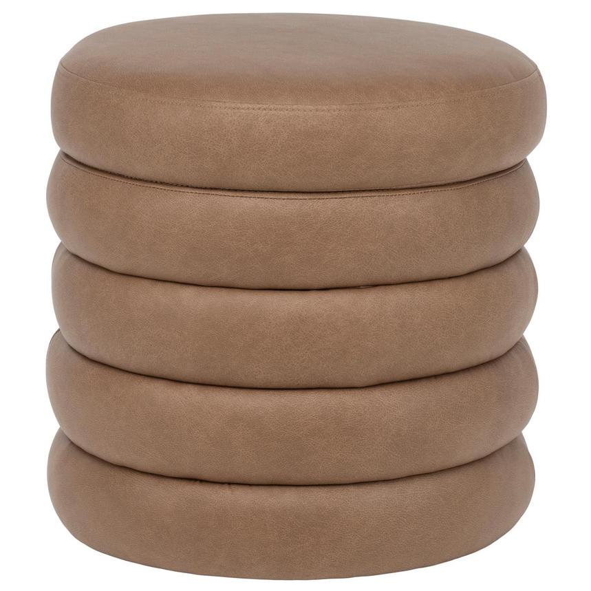 Milo Brown Ottoman w/Storage & Tray  main image, 1 of 8 images.