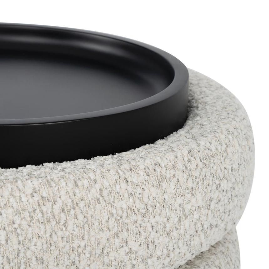 Milo White Ottoman w/Storage & Tray  alternate image, 6 of 7 images.