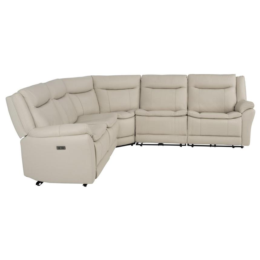 Benjamin Leather Sectional Sofa with 5PCS/2PWR alternate image, 4 of 10 images.