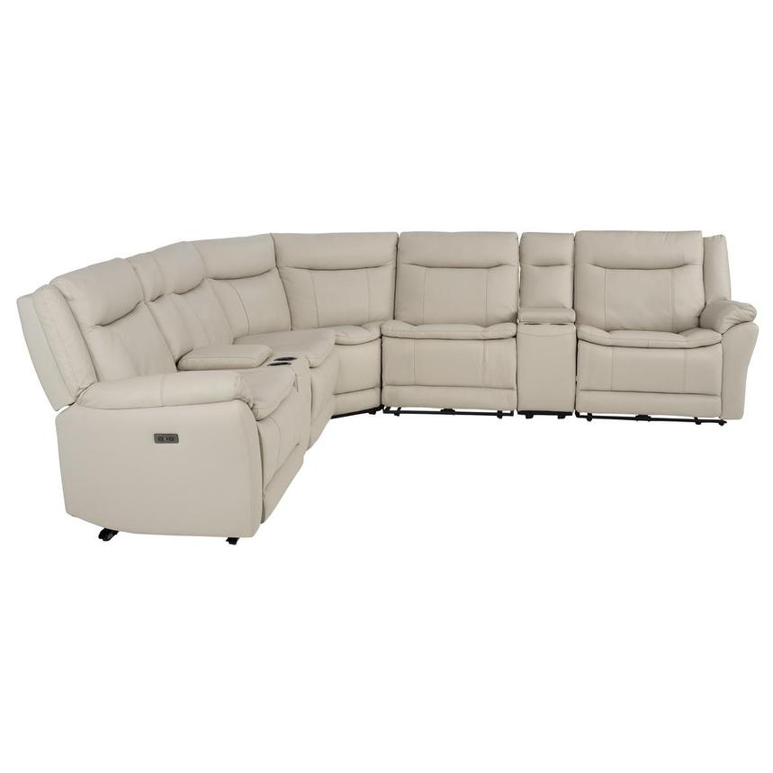 Benjamin Leather Sectional Sofa with 7PCS/3PWR  alternate image, 3 of 13 images.