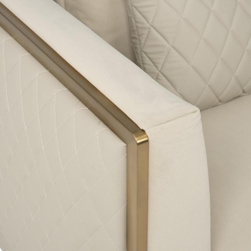 Madelyn Cream Accent Chair  alternate image, 8 of 9 images.