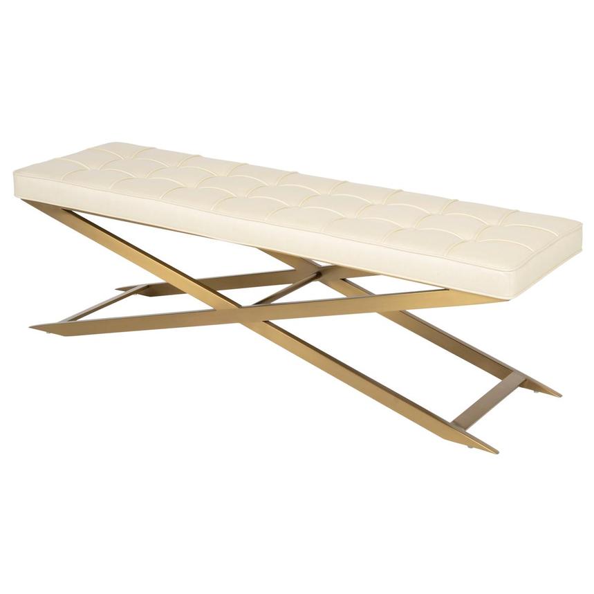 Arlington White/Gold Bench  alternate image, 3 of 6 images.