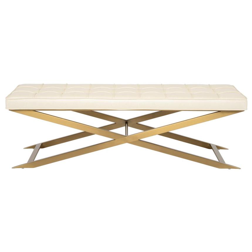 Arlington White/Gold Bench  main image, 1 of 6 images.